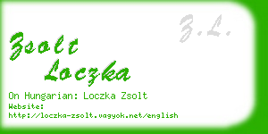 zsolt loczka business card